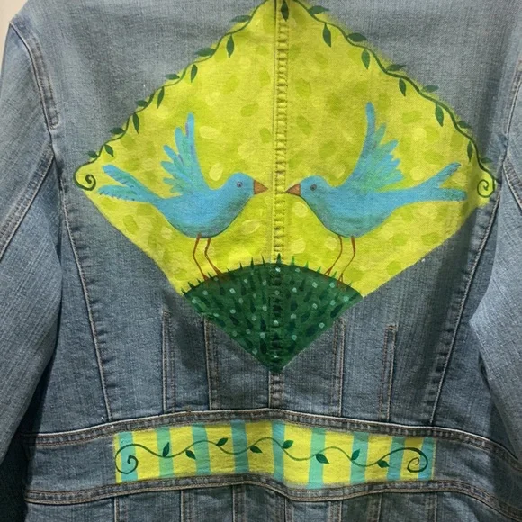 Custom Hand Painted Jean Jacket - Picture 6 of 11